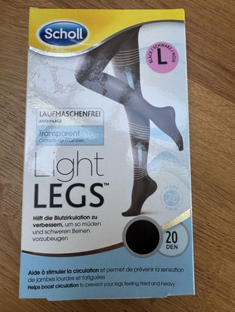 Scholl Light Legs – 20 Den - Grösse L - schwarz - NEU & OVP