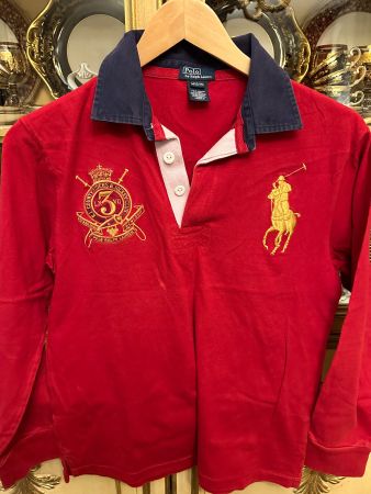 Ralph Lauren Polo Baumwolltop mit großem Logo & Wappen Polo