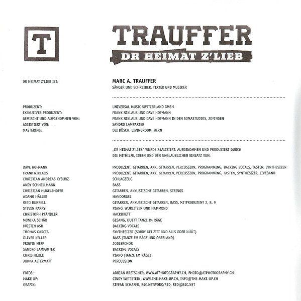 CD: Trauffer: Dr Heimat Z'lieb – Usato da Brittnau venduto da Zibu 4