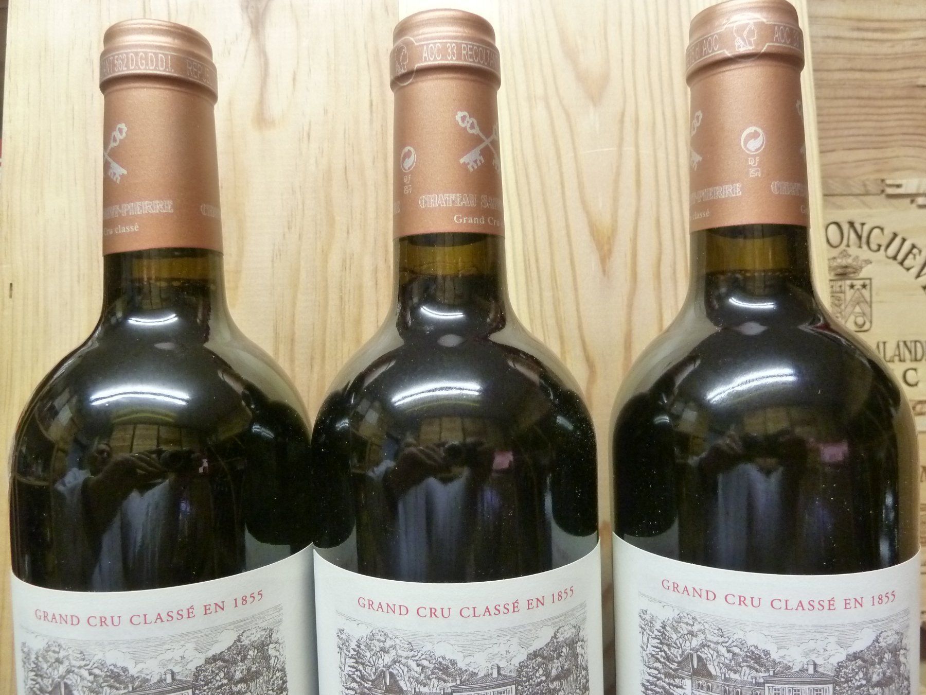 Wein: 3Fl. Château St.-Pierre 2010, rare. 97P! – Neu und originalverpackt aus Knonau von Latour54 3