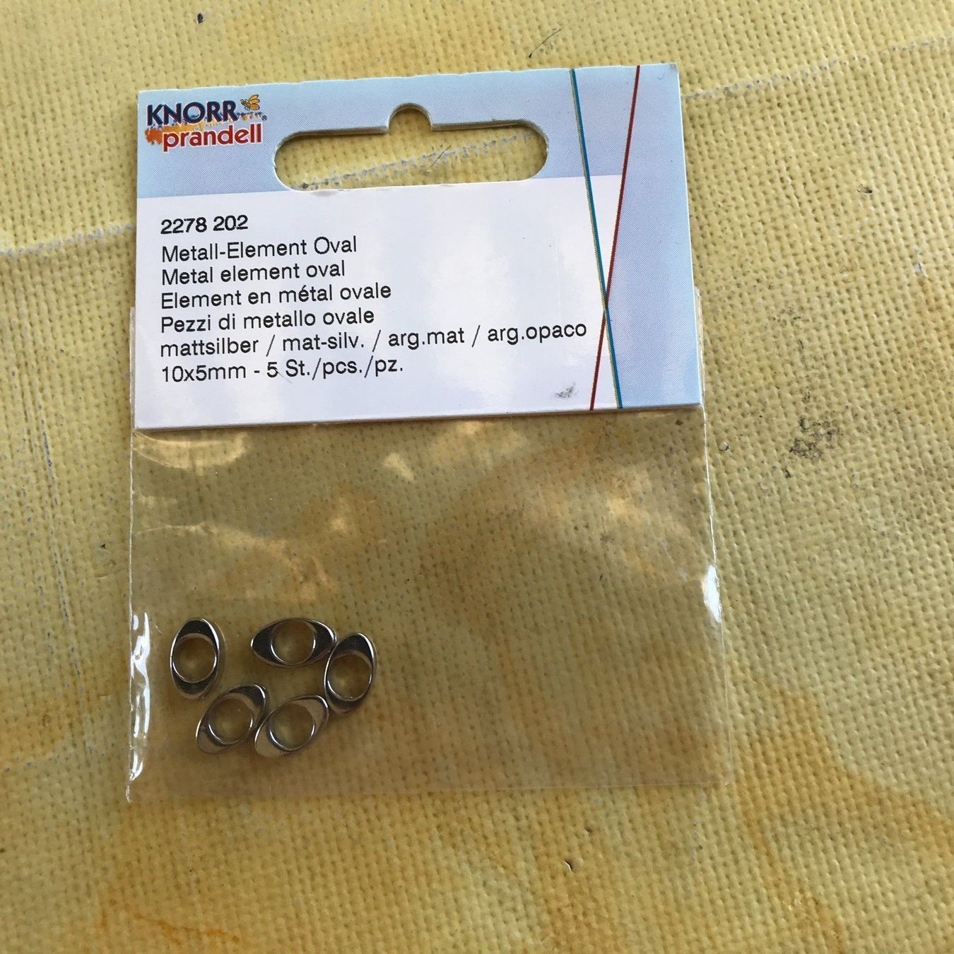Kit bricolage: LOT METALL-ELEMENT OVAL 10X5MM JE 5STK. – Nuovo e nell'imballaggio originale da Ostermundigen venduto da wini63 2