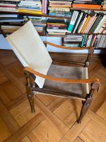 Safari Chair von Wilhelm Kienzle für Wohnbedarf Stoff/Leder