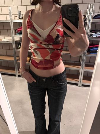vintage mexx y2k top red/white