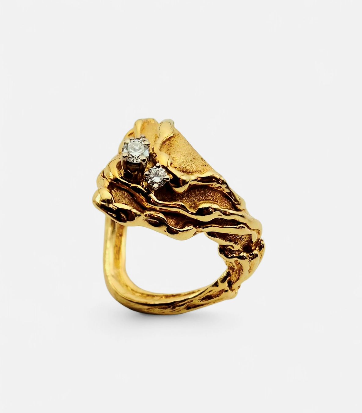 Gilbert Albert Anelli: Bague Gilbert Albert or 18 k diamants – Usato da Clarens venduto da Rimany 1