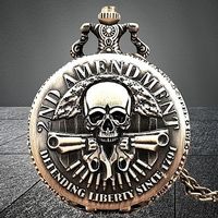 ☠️ Retro Totenkopf Taschenuhr – Stilvolles Accessoire! ☠️