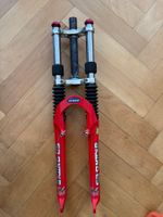 SR Suntour DC90 Federgabel rot gebraucht Zustand gut