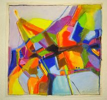 Original Gouache Gemälde