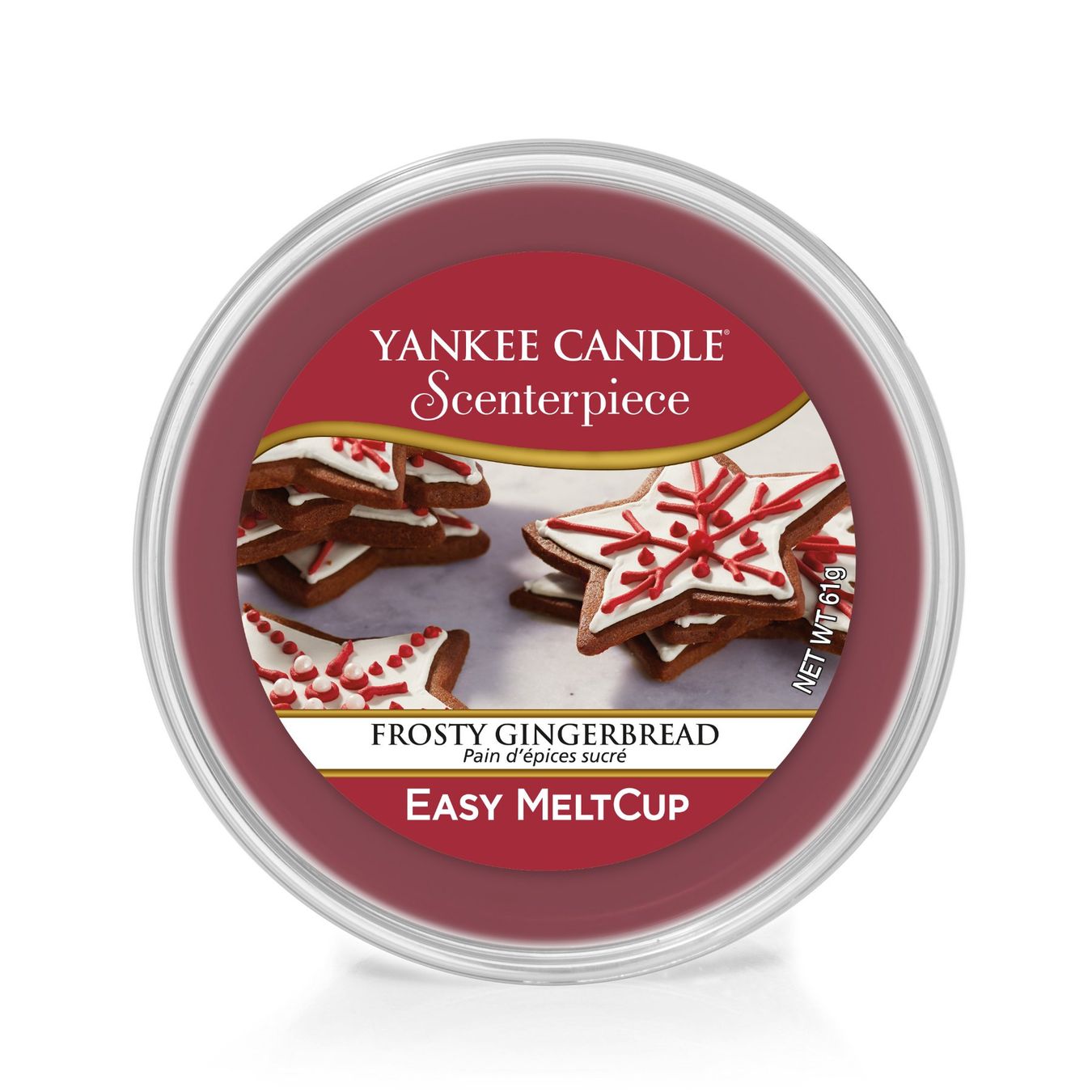 Yankee Candle Candele: Yankee Candle Frosty Gingerbread Melt Cup – Nuovo e nell'imballaggio originale da Langwiesen venduto da rtWebshop