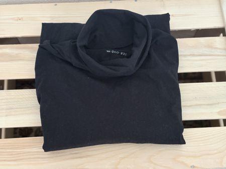 Pier One Rollkragenshirt schwarz Grösse XXL