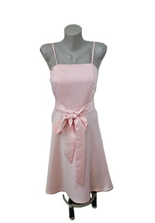 Satin Rosa Cocktailkleid / Sommerkleid m- Bändel Gr. 36 neuw