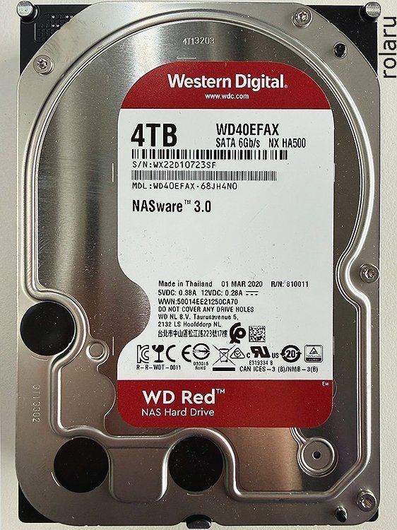 Western Digital Dischi rigidi: 4TB WD40EFAX - NAS HD (2x) – Usato da Baden venduto da Rolaru