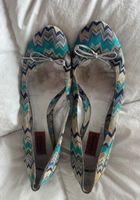 Missoni Ballerinas Zickzack Muster mehrfarbig gebraucht