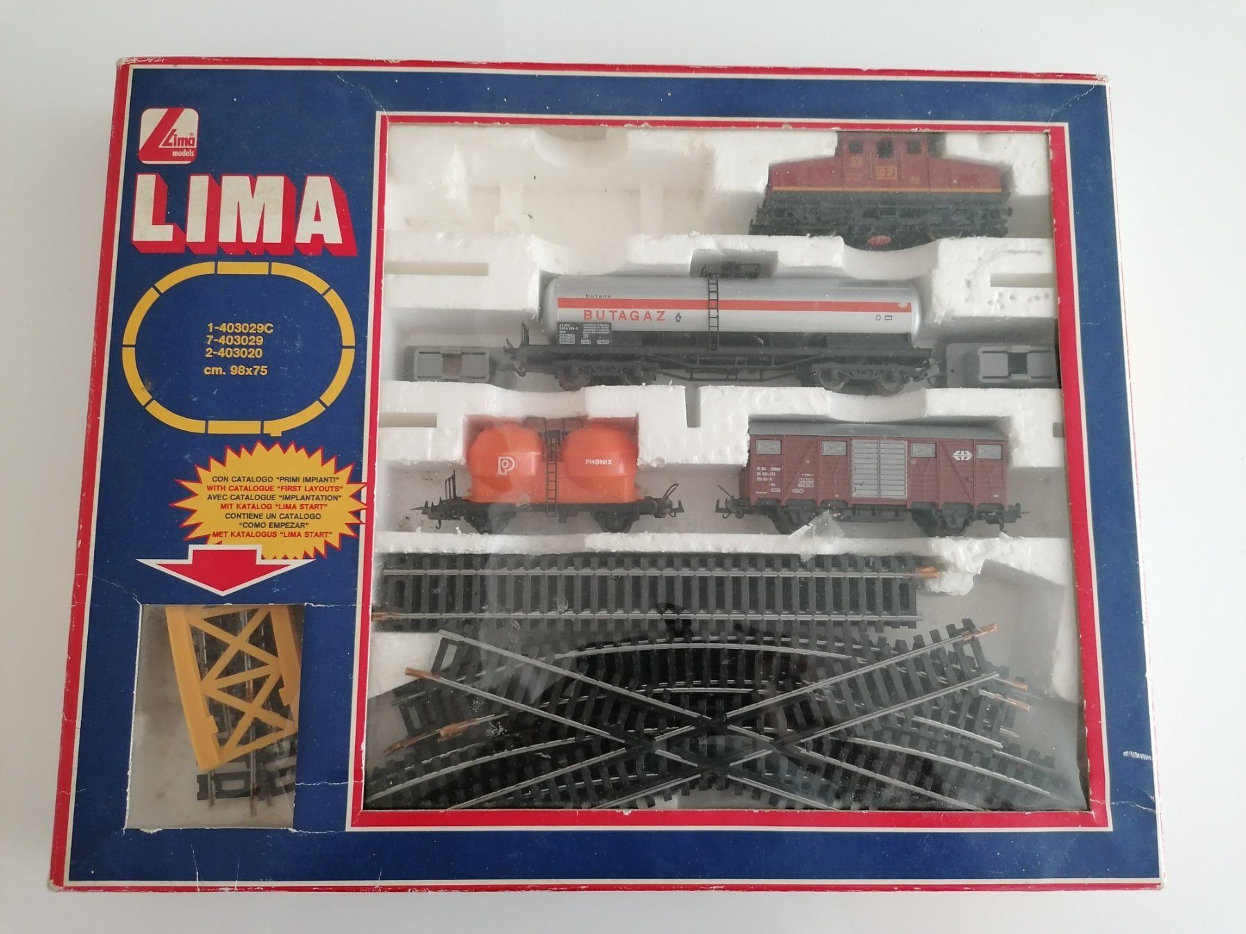 Lima Modellini di ferrovie: Lima Eisenbahn Starter Set mit SBB Güterwagen – Usato da Basel venduto da vintagecollector