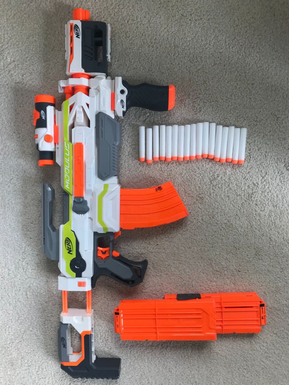 Nerf Giocattoli: NERF Modulus ECS-10 motorisierter Blaster – Usato da Dürrenäsch venduto da Didaedi