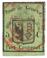 KLEINER ADLER mit Rundstempel und Bogenrand
