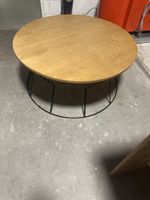 Runder Couchtisch Holz mit Metallfuss