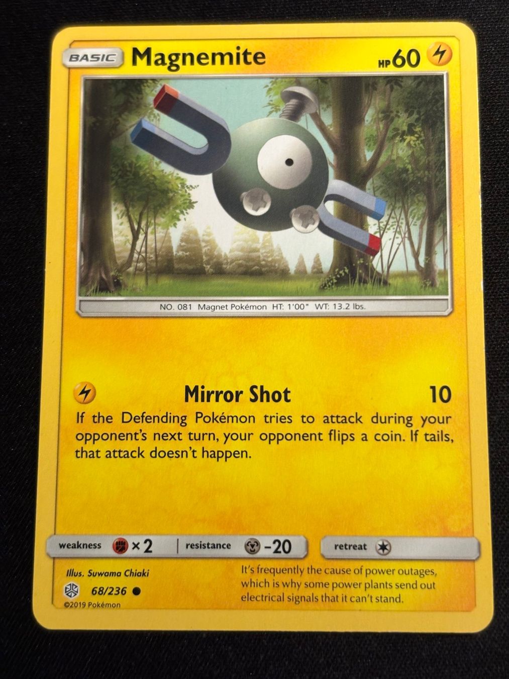 Pokémon Carte collezionabili: Pokemon Magnemite - Cosmic-Eclipse 68/236 - English – Usato da Bern venduto da Big_GS
