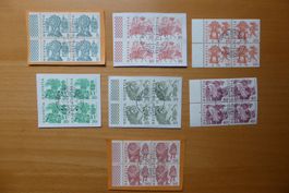 Volksbräuche 1984 - 4er Blöcke gestempelt