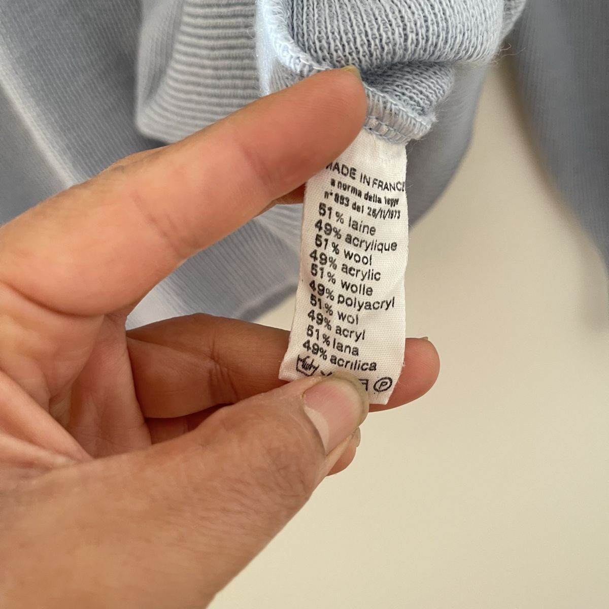 Lacoste Maglioni & Felpe: Vintage Lacoste V-Ausschnitt-Pullover, gr. 5, Hellblau – Nuovo (secondo la descrizione) da Bern venduto da dek_7bjd 4