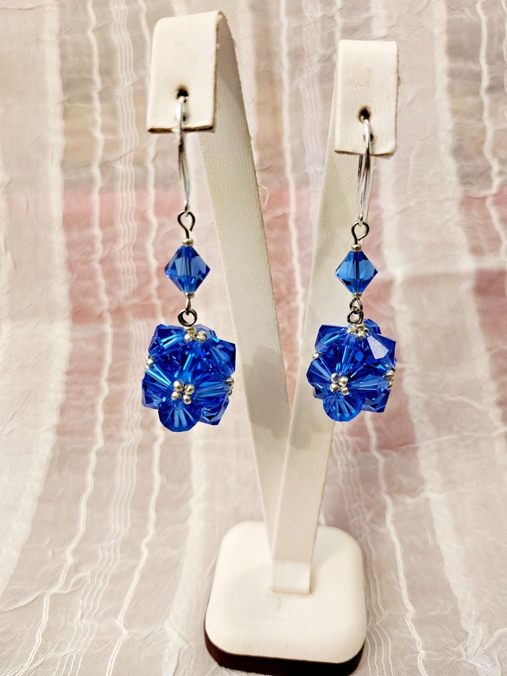 Orecchini pendenti & Orecchini a lobo: Swarovski Perlen Ohrringe Sapphire – Nuovo (secondo la descrizione) da Dietikon venduto da Eleda