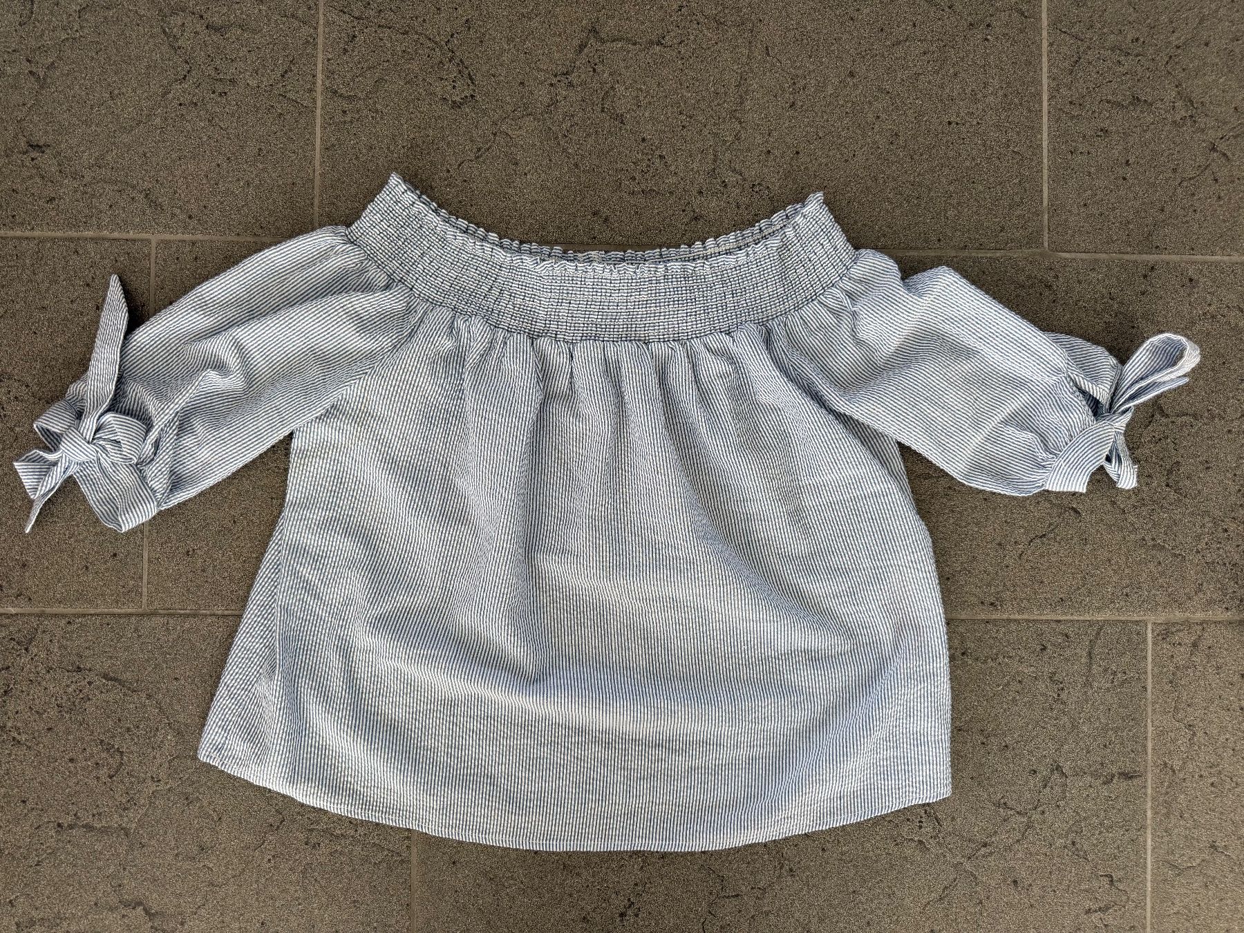 Only Chemisiers: Off-Shoulder Bluse gestreift Grösse 36 – Neuf (Voir description) à Rupperswil par Nila_7