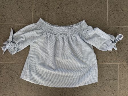Off-Shoulder Bluse gestreift Grösse 36