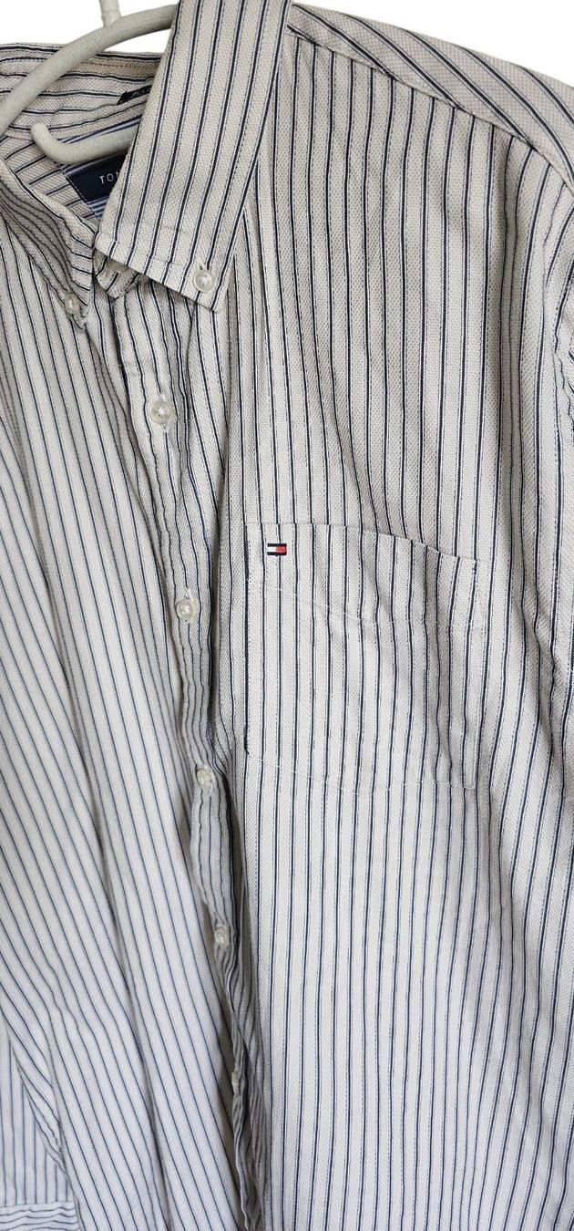 Tommy Hilfiger Camicie: Tommy Hilfiger Herren Hemd, gestreift, Gr. M – Usato da Langenthal venduto da SecondChanceShop 1