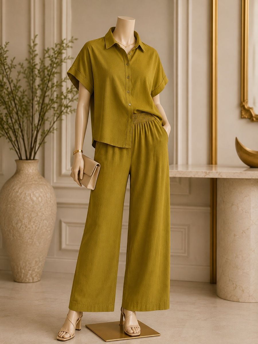 Kleiderpakete: Linen Blend Blouse & Pants – Neu (gemäss Beschreibung) aus St.Josefen von lop_lh8d