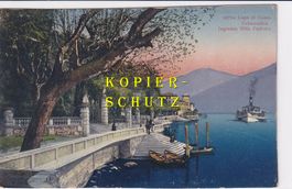 Cadenabbio, Lago di Como - Schiffsteg, Dampfschiff /bi