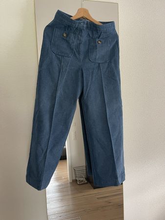 Stylish Sézane Denim Trousers - Size 38 - Like New!