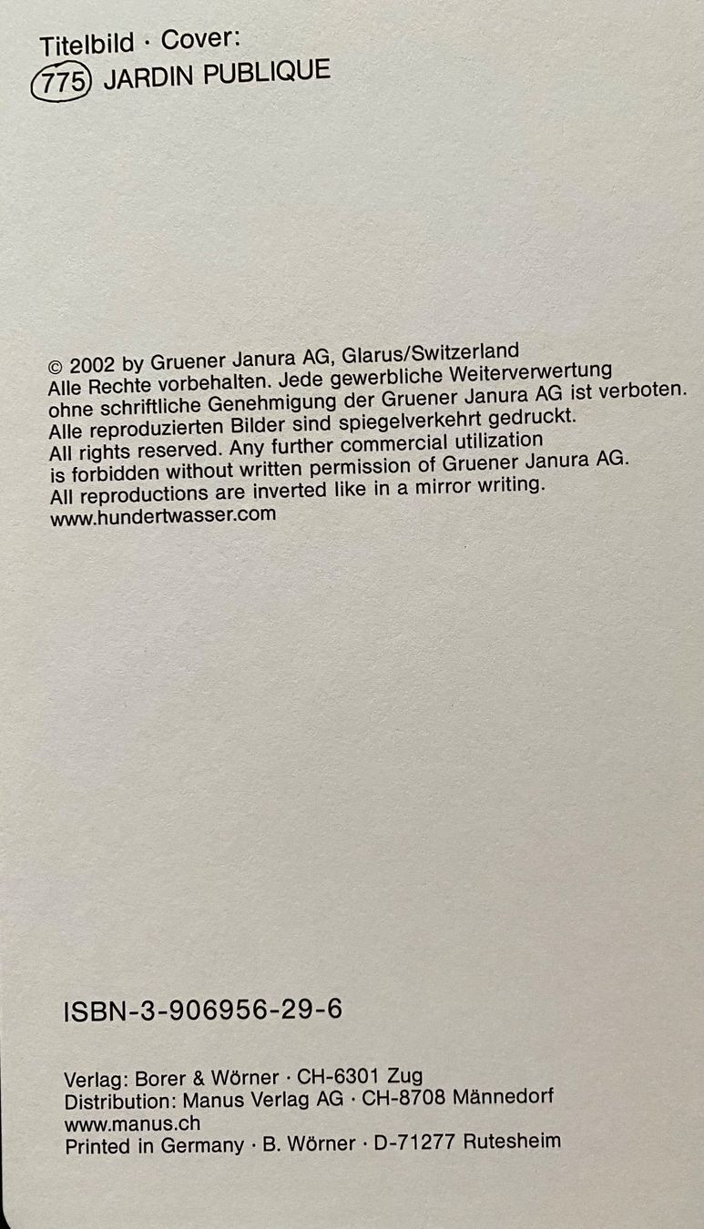 Libri: HUNDERTWASSER AGENDA – Usato da Nussbaumen AG venduto da schuba2000 1