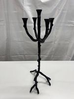 Kerzenständer aus Metall, schwarz