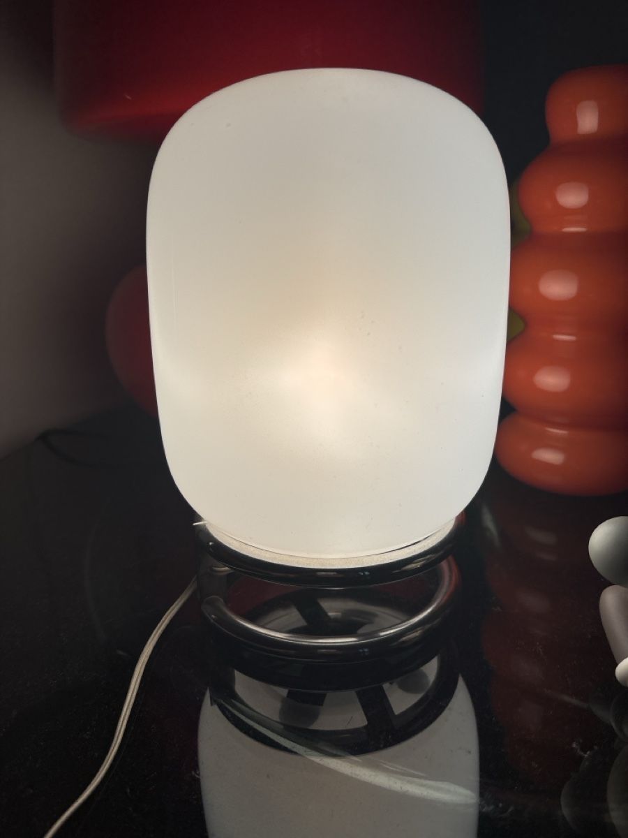 Murano Lampes: Murano Glaslampe 70er Chrom Space Age Design – D'occasion à Lugano par rrkivio 1