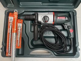 Metabo BHE 22 Schlagbohrmaschine mit Bohrern im Koffer
