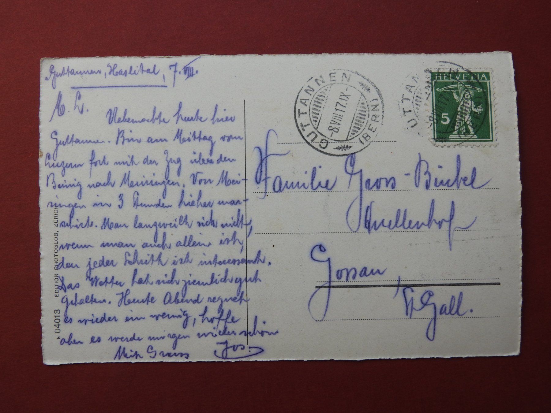 Cartoline postali: Guttannen mit Postkutsche Grimselpass ! – Usato da Rain venduto da 999-800-K 1