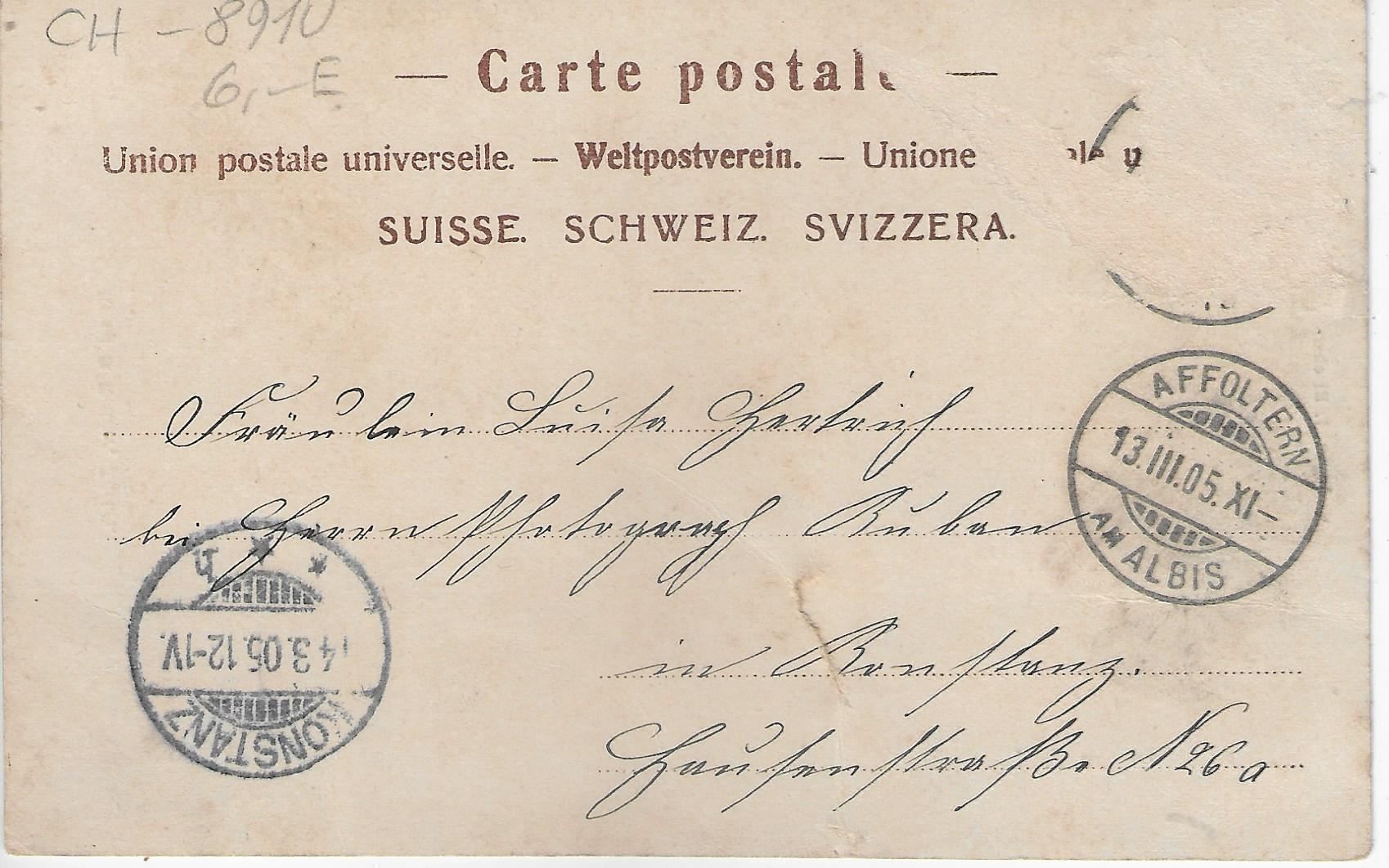 Cartoline postali: Affoltern a. Albis - Dorfstrasse – Usato da Ettingen venduto da Kartenplanet 1
