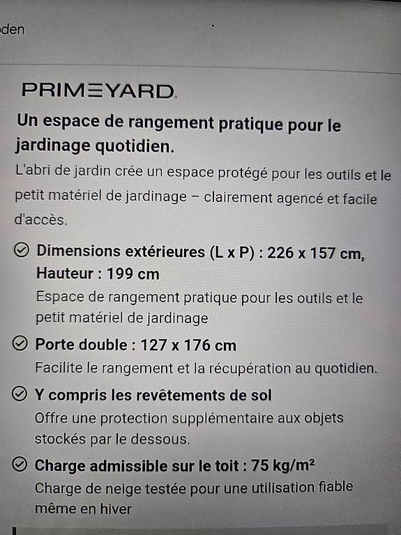 Gartenhäuser & Gewächshäuser: Maison de jardin – Neu und originalverpackt aus VOUVRY von vit_lvd9 3