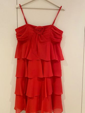 Kleid coralfarben Grösse 40