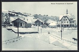 Appenzell, Teilansicht mit Neuem Postgeb