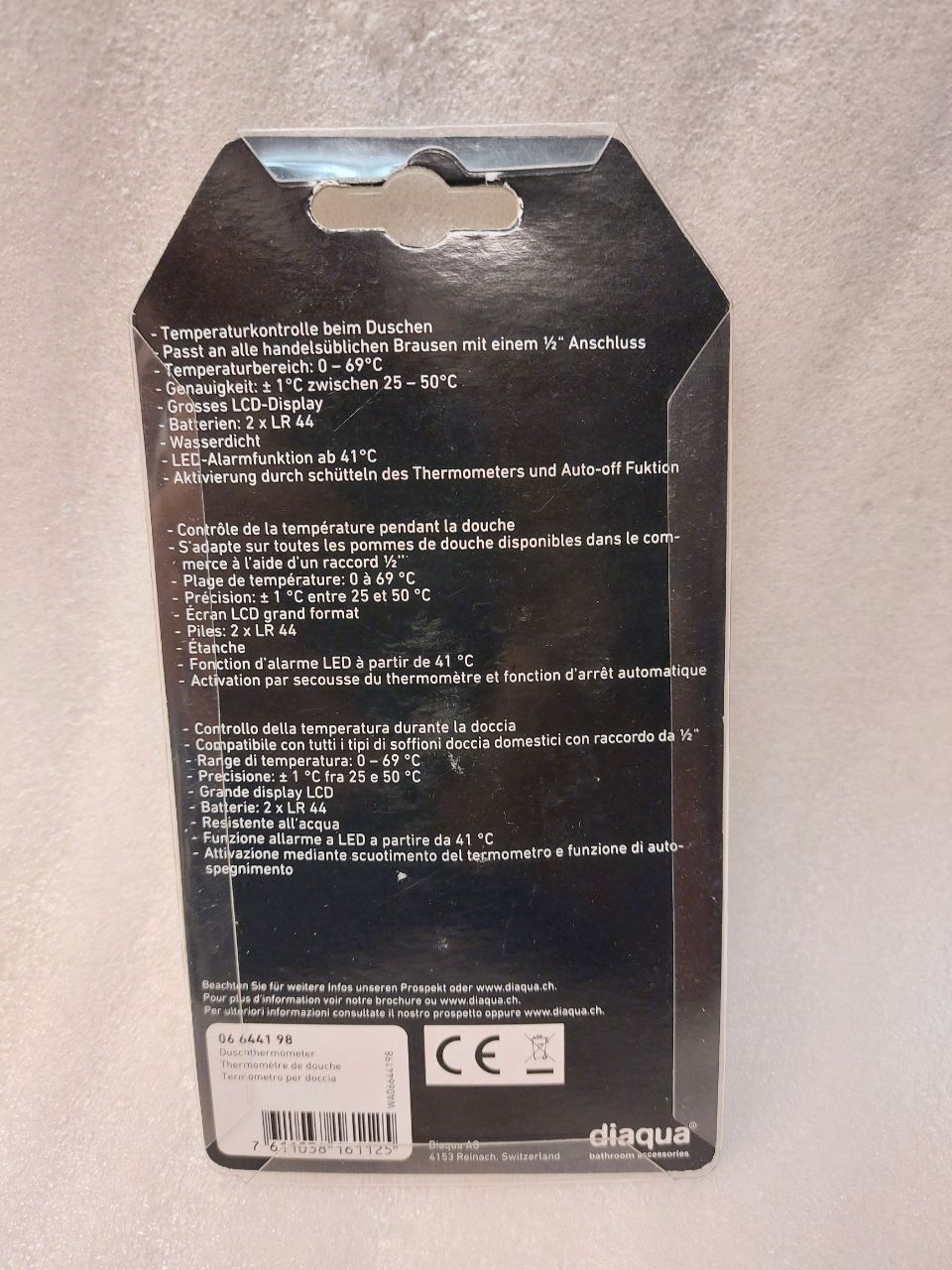 Altro per la casa: Digitales Duschthermometer - Digital Shower Thermometer – Nuovo e nell'imballaggio originale da Pambio Noranco venduto da Pol69 1