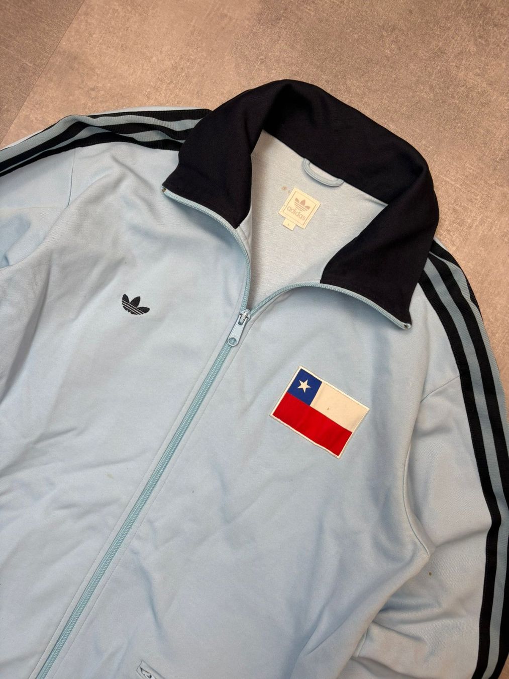 Adidas Giacche: RARE Adidas Firebird CHILE Trainingsjacke - Grösse L – Usato da Werdenberg venduto da hase.vintage 1