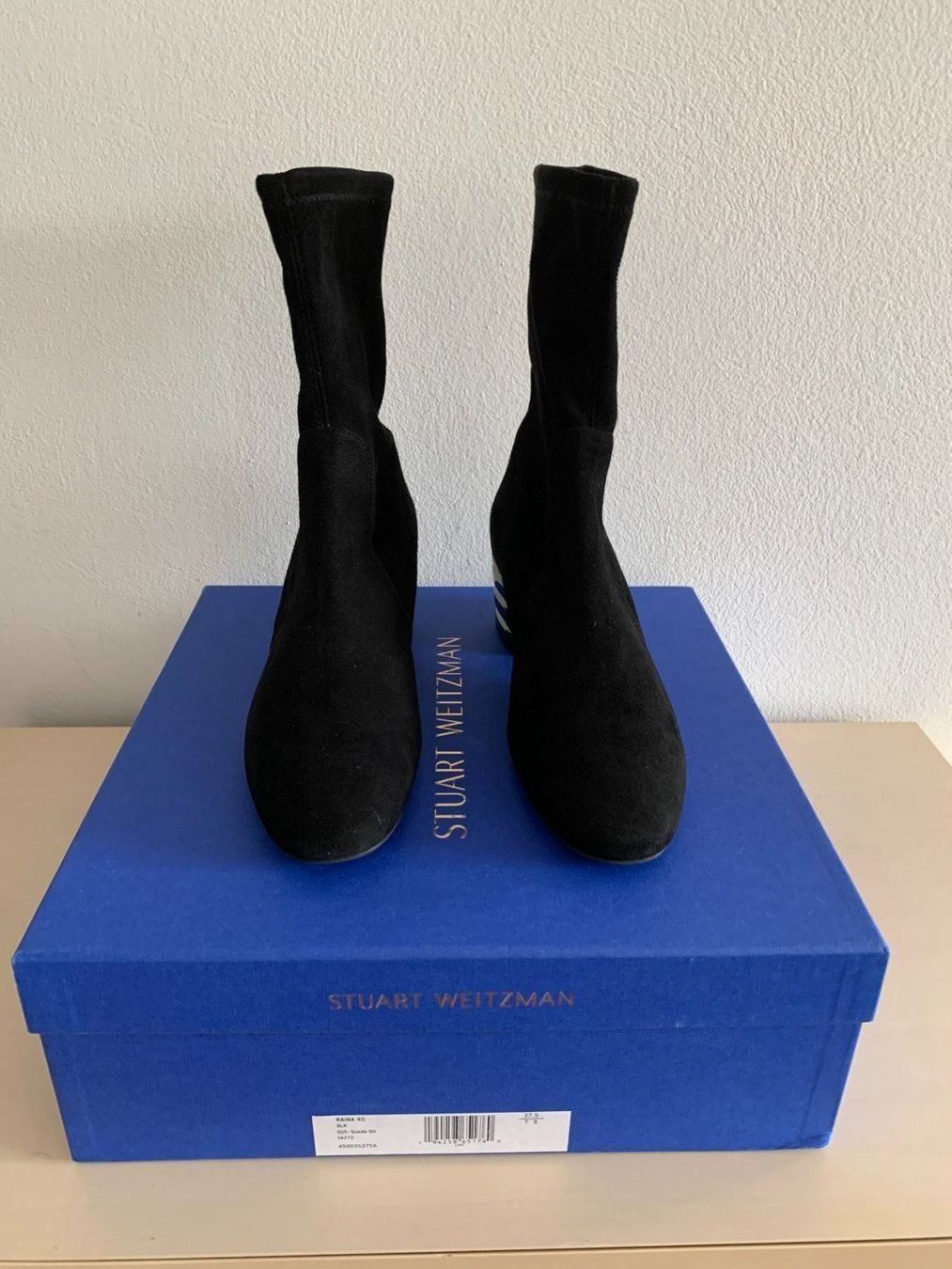 Stuart Weitzman Scarpe da donna: STUART WEITZMAN: OVP - Schwarze Wildleder-Stiefelette, 37,5 – Nuovo (secondo la descrizione) da Luzern venduto da designluzern 8