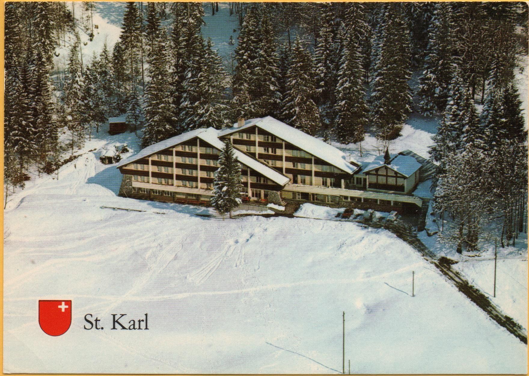Cartoline postali: ILLGAU SZ Erholungsheim St. Karl – Usato da Jona venduto da philajona