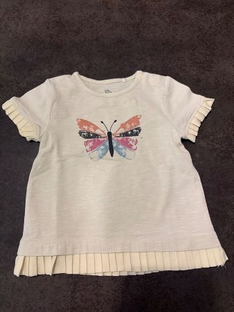 Topomini T-Shirt Gr. 74 mit Schmetterling - Top Zustand!