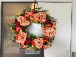 Autumn Wreath （50cm) - Door Decor, Floral, Fall colours New!