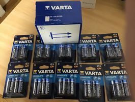 18 grosses piles Varta LR14