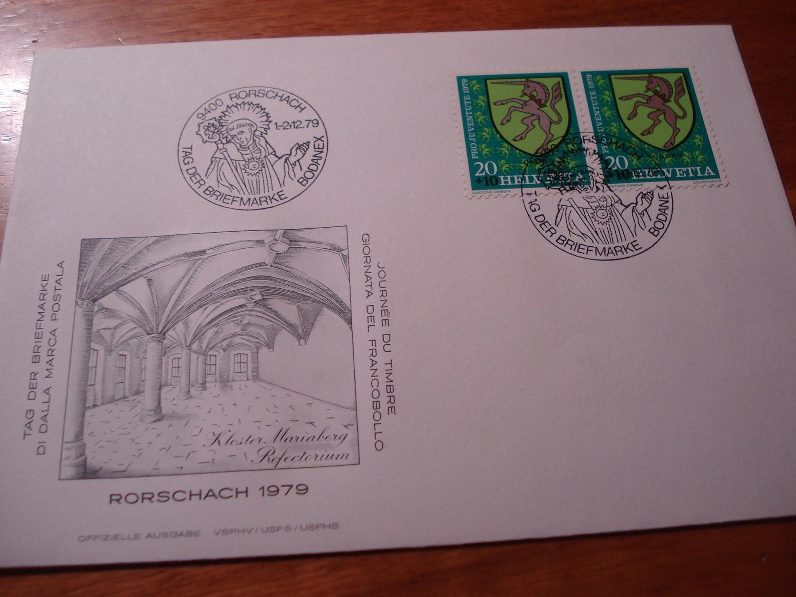 Tous les timbres: Tag der Briefmarke 1979, Rorschach, Brief – D'occasion à Niederwil AG par morostahu