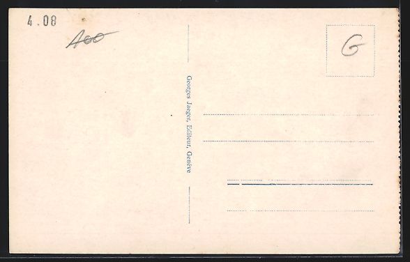 Cartoline postali: Genève, Hotel des Postes et rues du Mon – Usato da Berlin venduto da bartko-reher 1