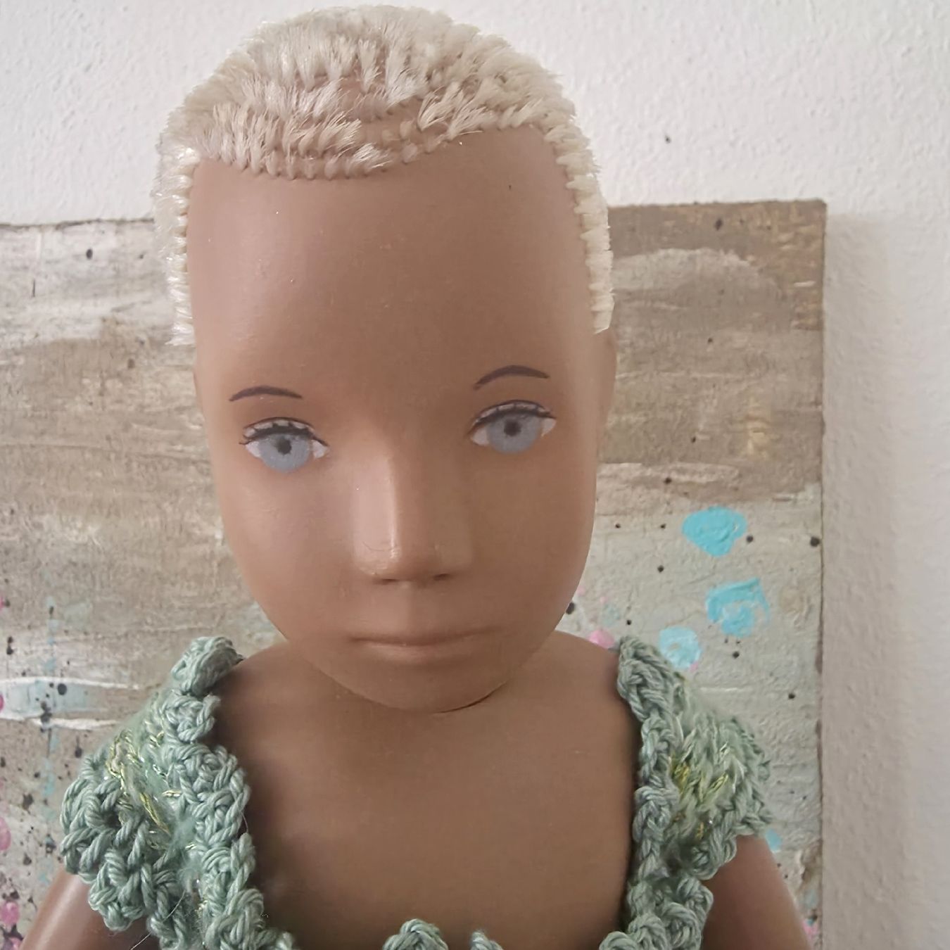 Sasha Morgenthaler Bambole: kurzhaarige Sasha Puppe mit passender Perücke – Usato da Rheinfelden venduto da Danielamazzi