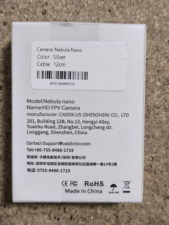 Modellismo RC: Nebula HD FPV Camera – Nuovo e nell'imballaggio originale da Kefikon ZH venduto da and_w6dm 1